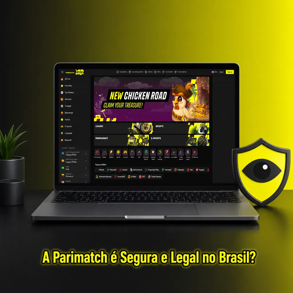 Parimatch operando legalmente no Brasil com licença SPA/MF, proteção SSL e conformidade com LGPD