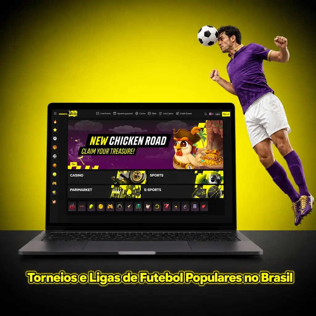 Torneios e ligas de futebol populares no Brasil com cobertura completa na Parimatch para apostas