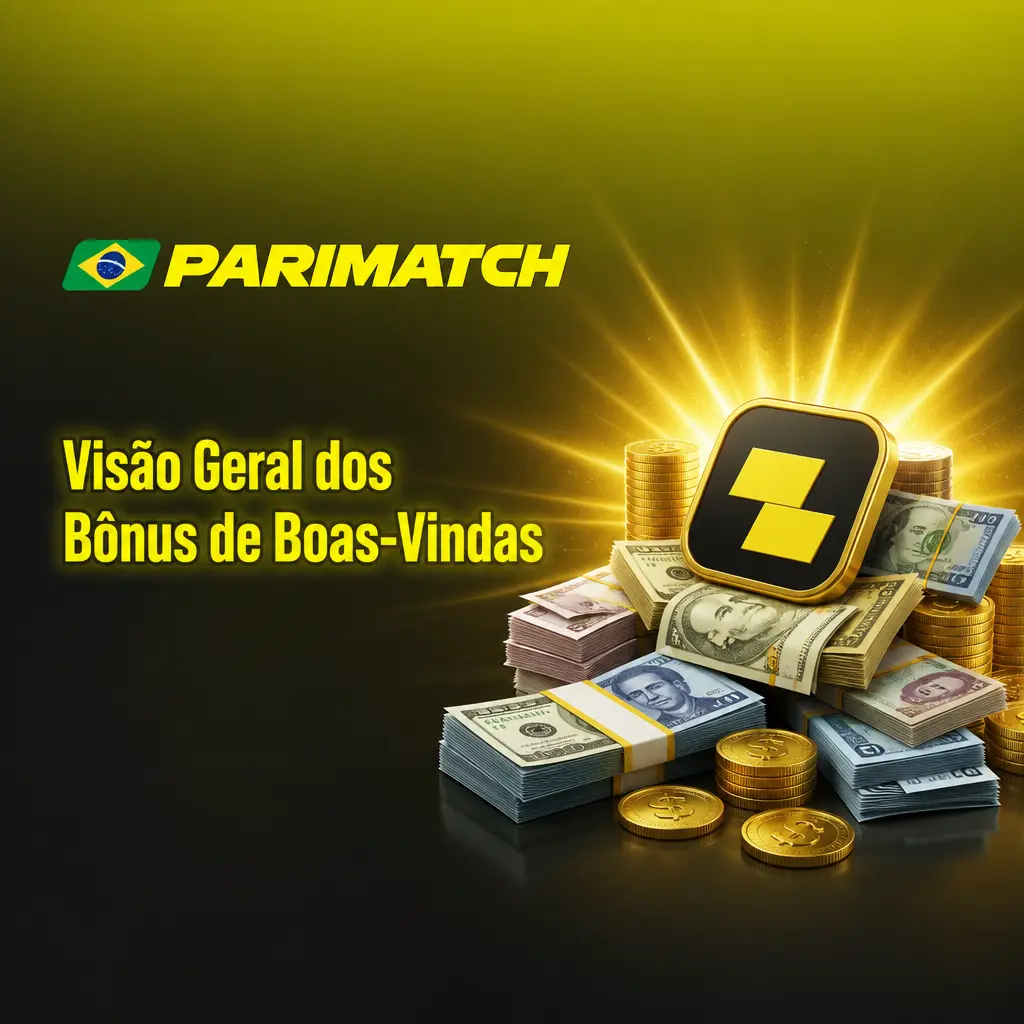 Tabela comparativa dos bônus de boas-vindas da Parimatch para esportes e cassino com percentuais e requisitos